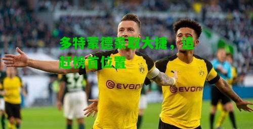 多特蒙德豪取大捷，追赶榜首位置