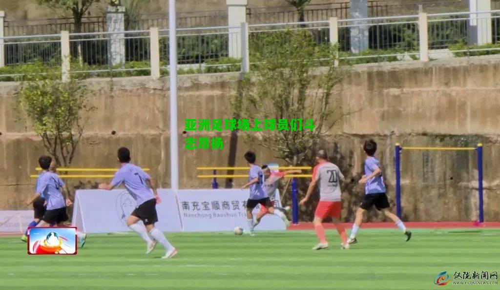 亚洲足球场上球员们斗志昂扬
