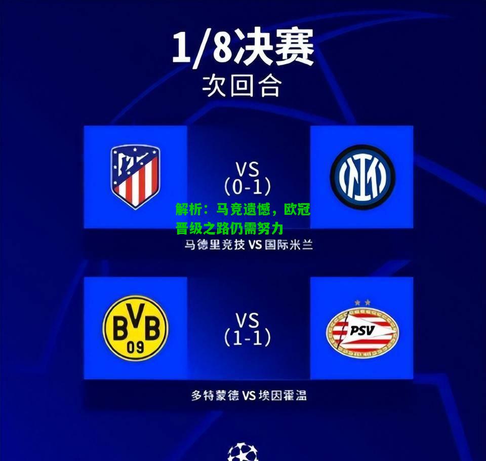 解析：马竞遗憾，欧冠晋级之路仍需努力